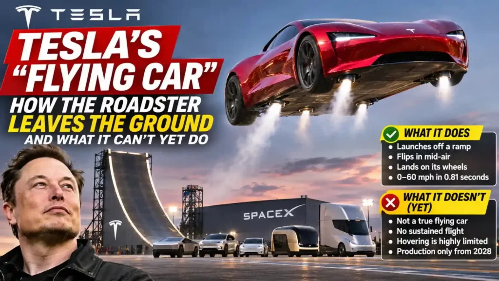 Tesla's "Flying Car": How the Roadster Leaves the Ground, and What It Can't Yet Do