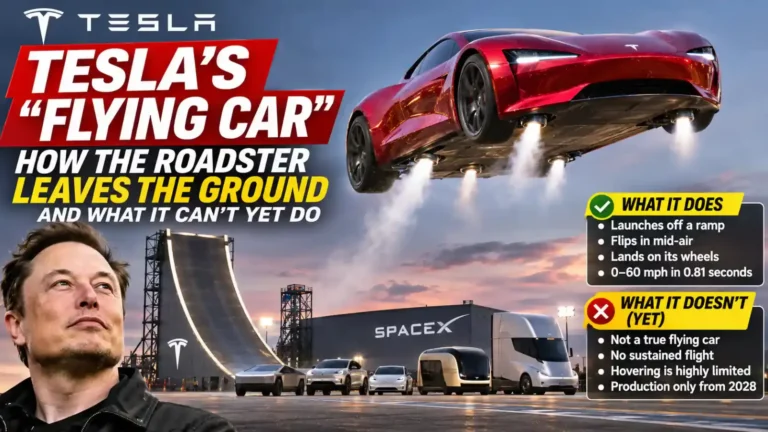 Tesla's "Flying Car": How the Roadster Leaves the Ground, and What It Can't Yet Do